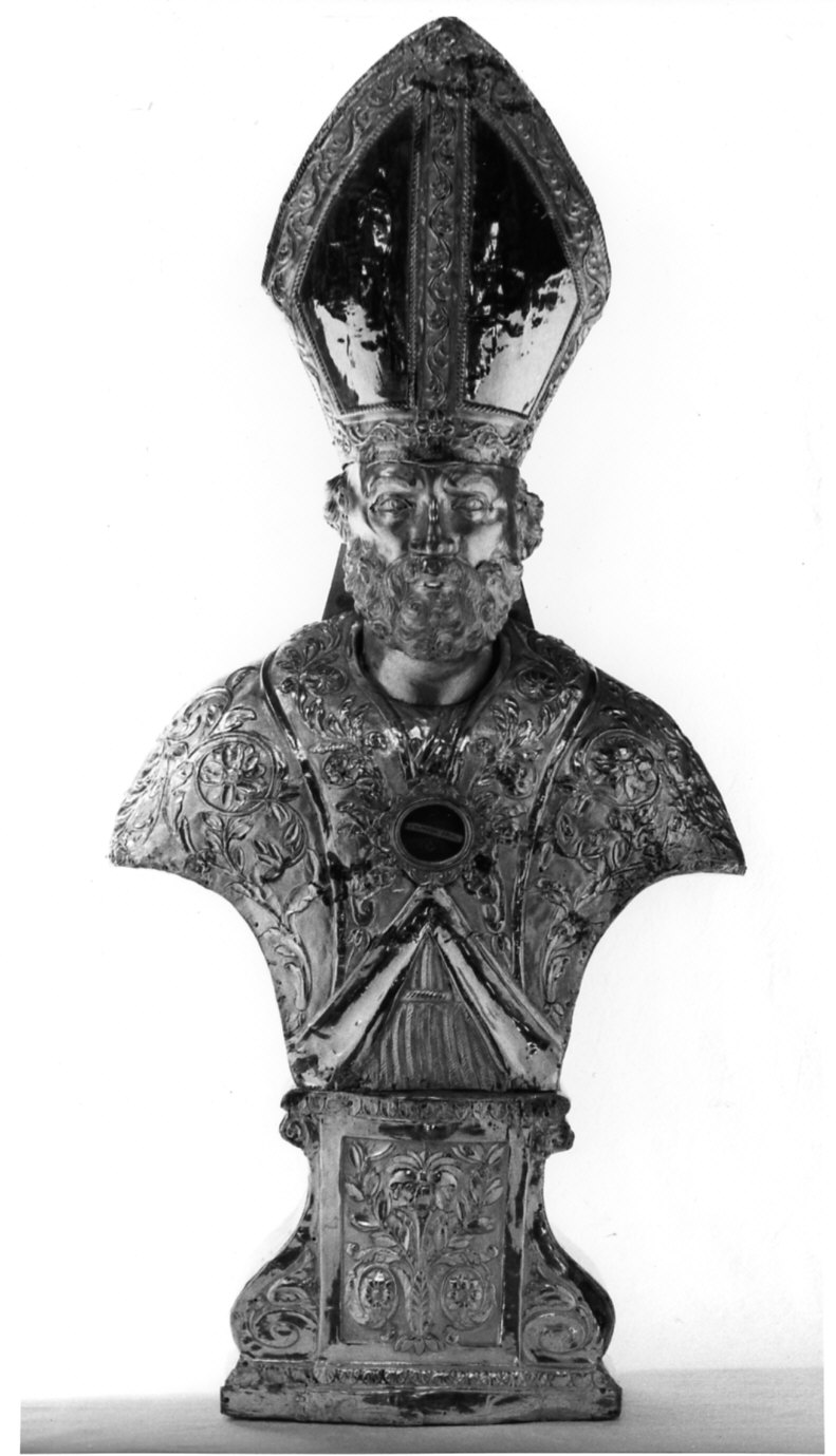 San Calimero (reliquiario - a busto, opera isolata) - bottega italiana (sec. XIX)