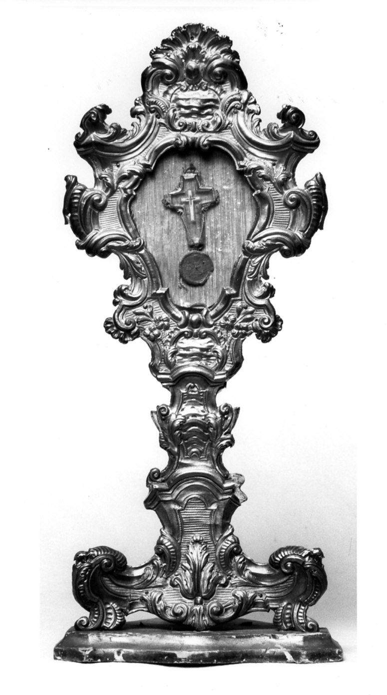 reliquiario - a ostensorio, opera isolata - bottega lombarda (sec. XVIII)