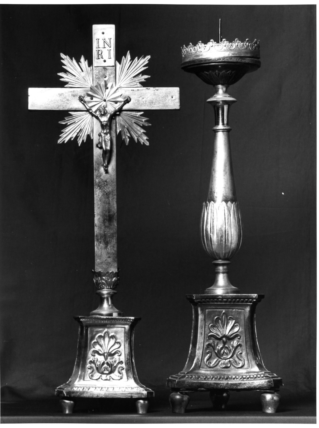 servizio d'altare, insieme - bottega italiana (ultimo quarto sec. XIX)