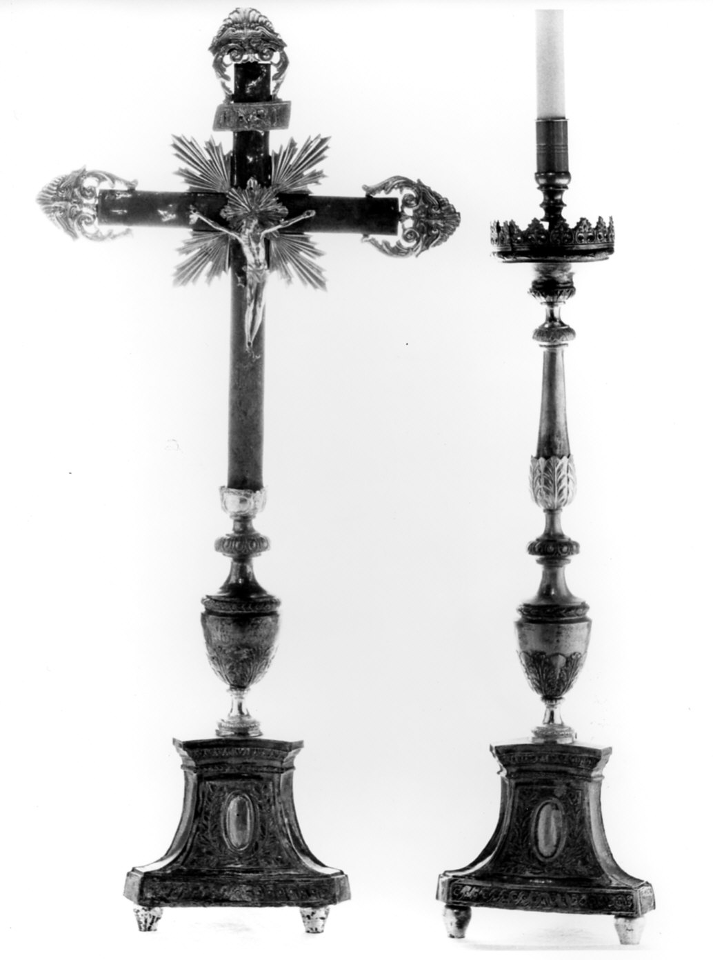 servizio d'altare, insieme - bottega italiana (sec. XIX)