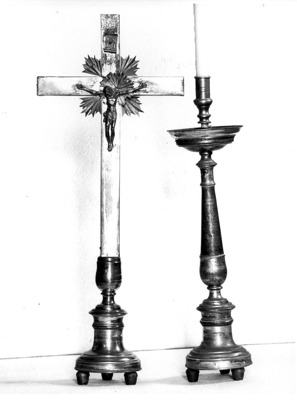 servizio d'altare, insieme - bottega italiana (ultimo quarto sec. XIX)