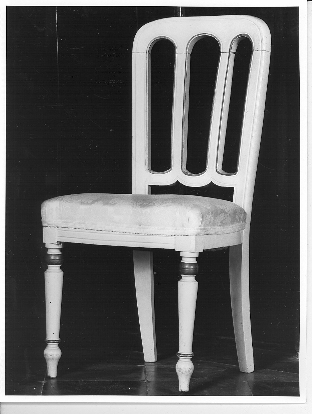 sedia, coppia - bottega lombarda (seconda metà sec. XIX)