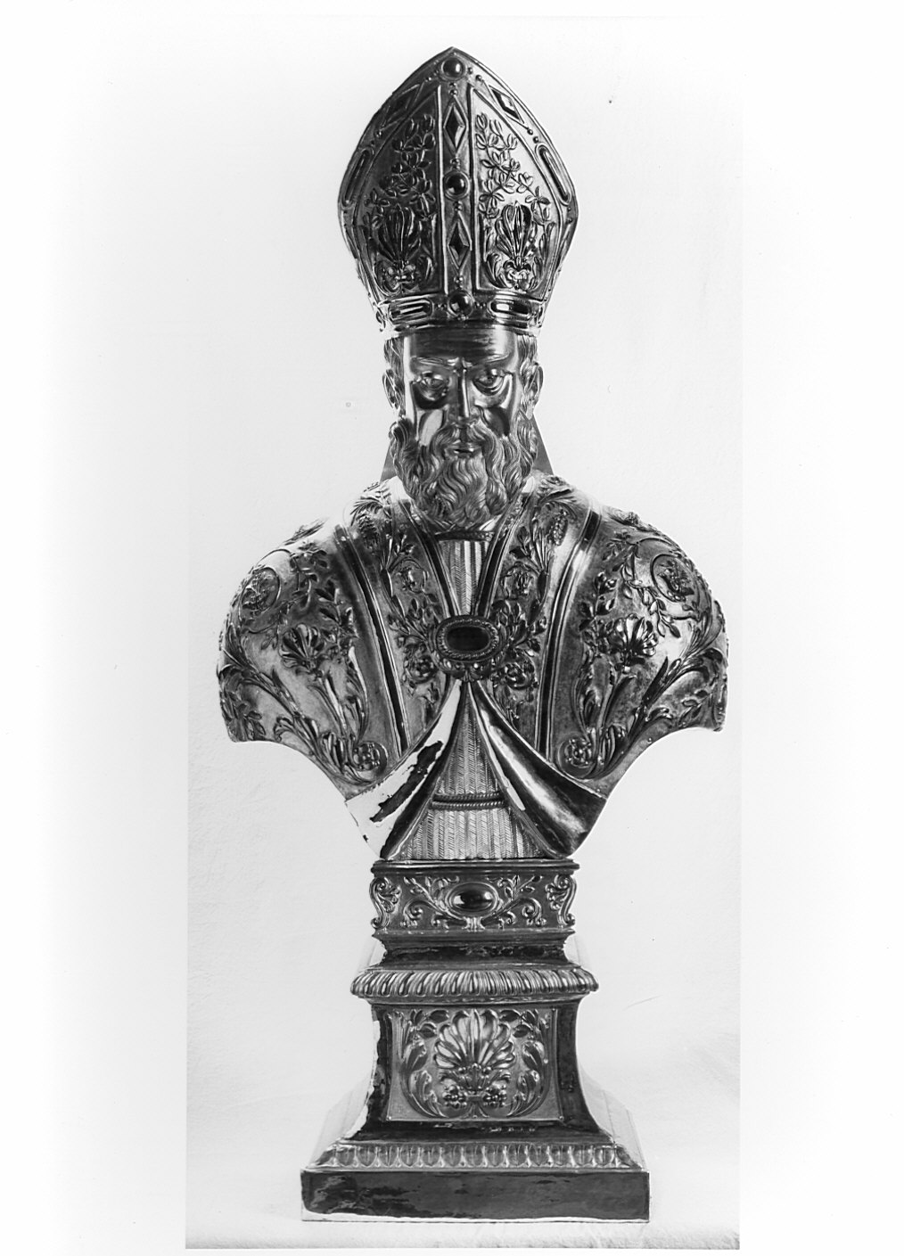 reliquiario - a busto - bottega lombarda (sec. XIX)