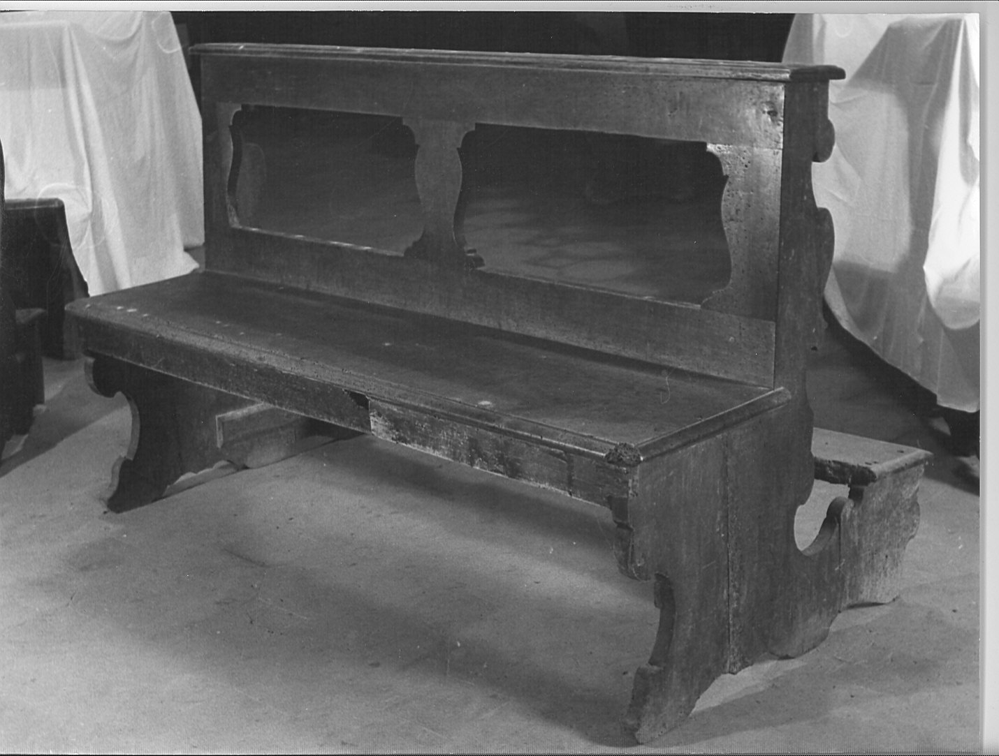 panca con inginocchiatoio, serie - bottega lombarda (sec. XVIII)