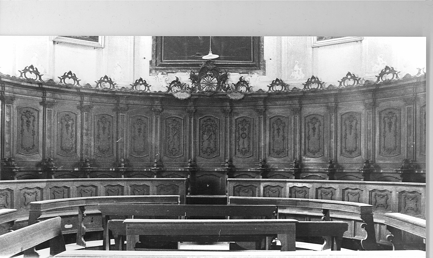 stalli del coro - bottega lombarda (metà sec. XVIII)