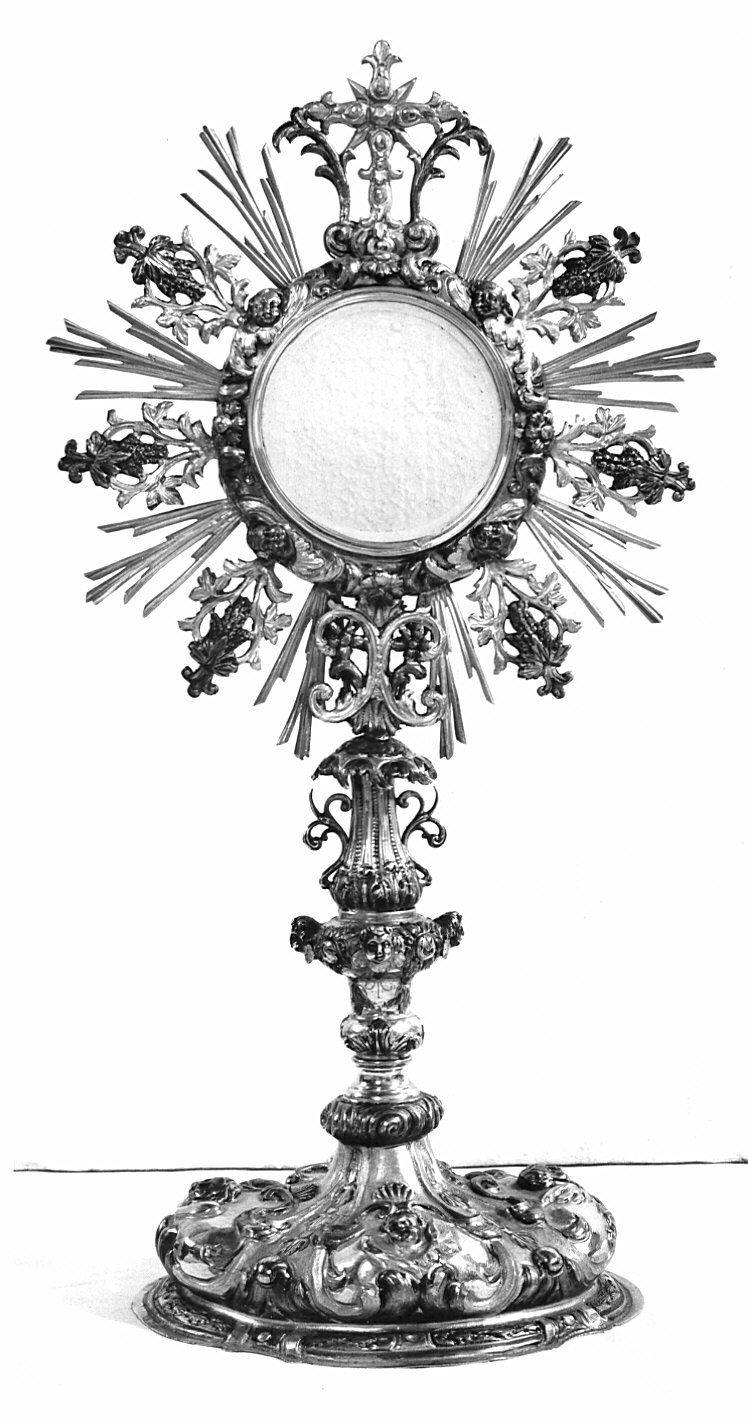 ostensorio - a raggiera - bottega lombarda (sec. XVIII)