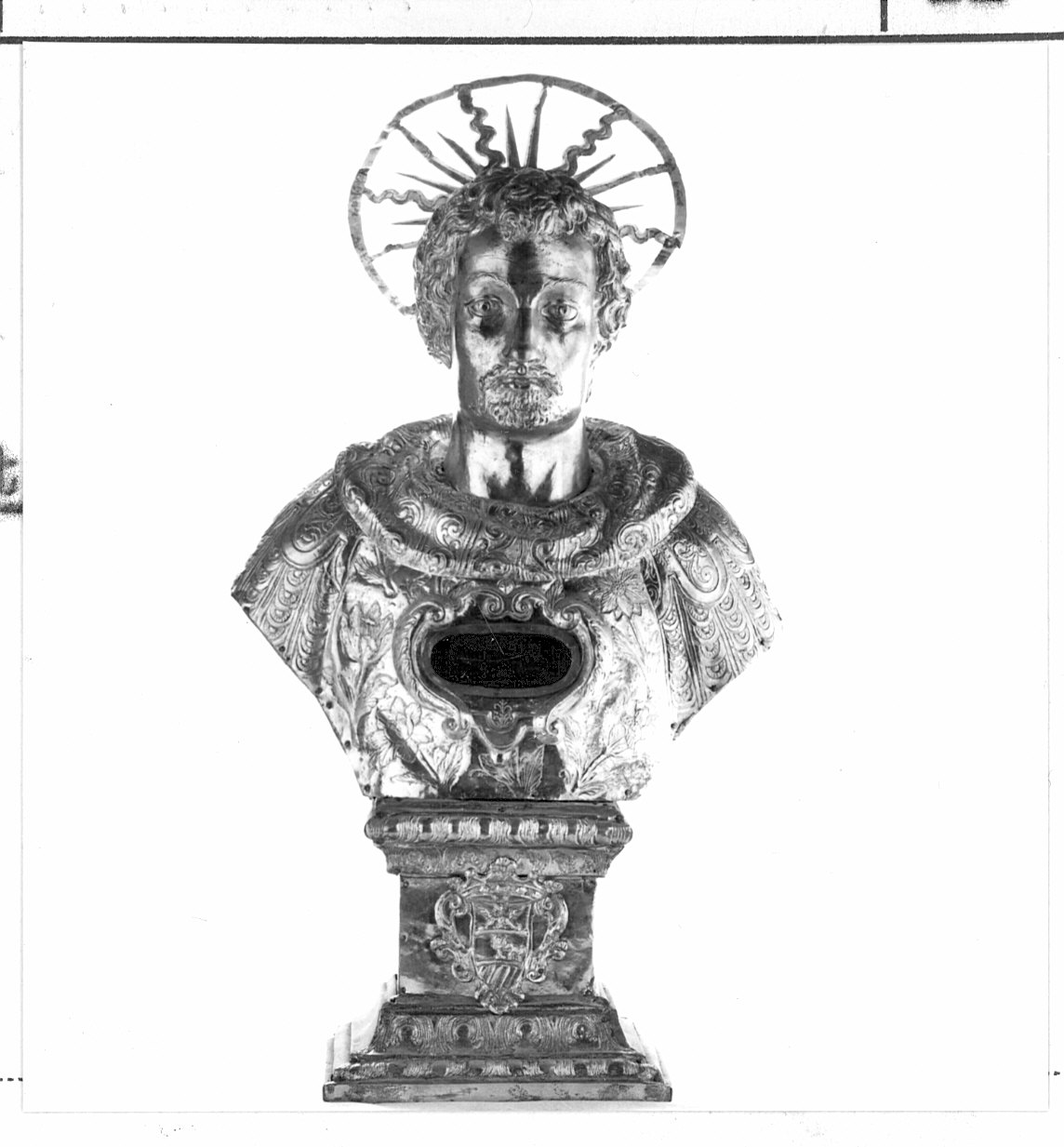 Santo (reliquiario - a busto) - bottega lombarda (prima metà sec. XVIII)
