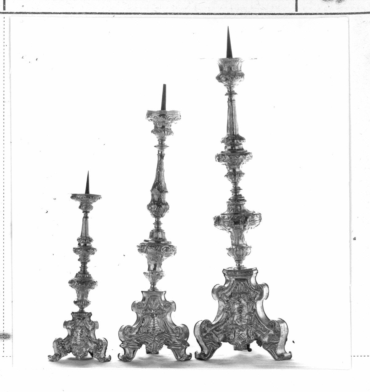 candeliere, serie - bottega lombarda (sec. XVIII)