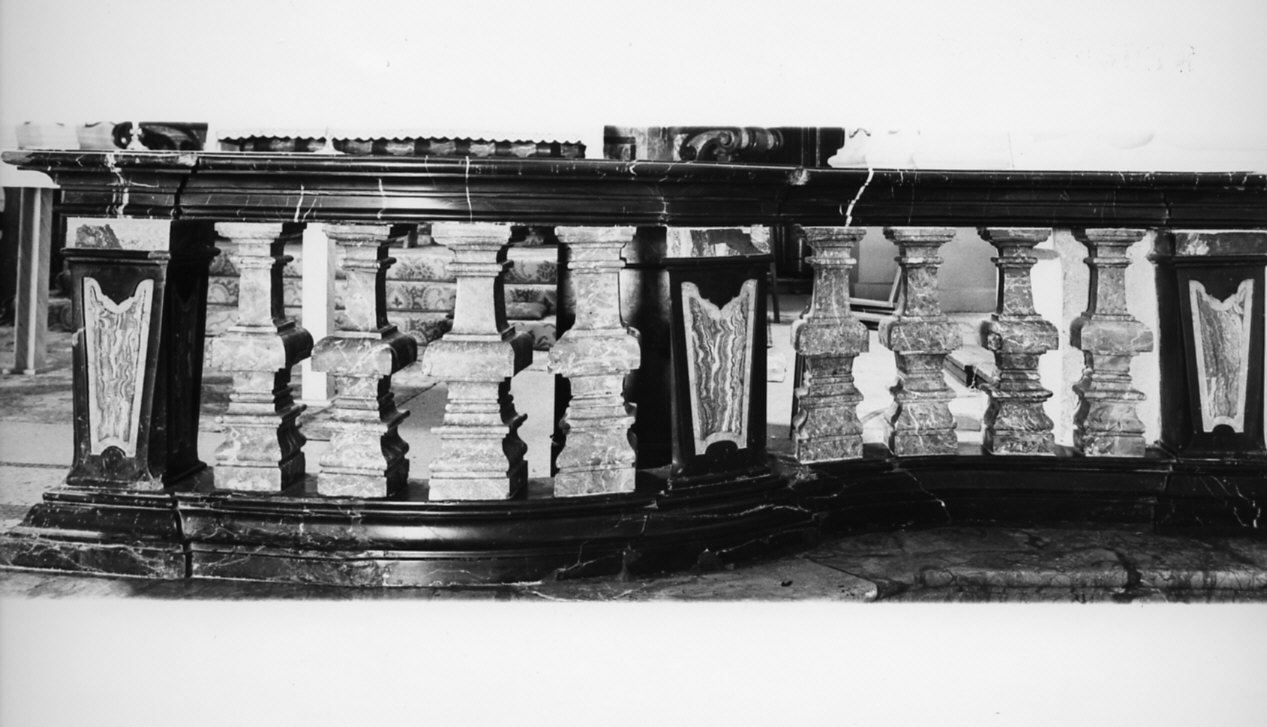 balaustrata, opera isolata - bottega lombarda (sec. XVIII)