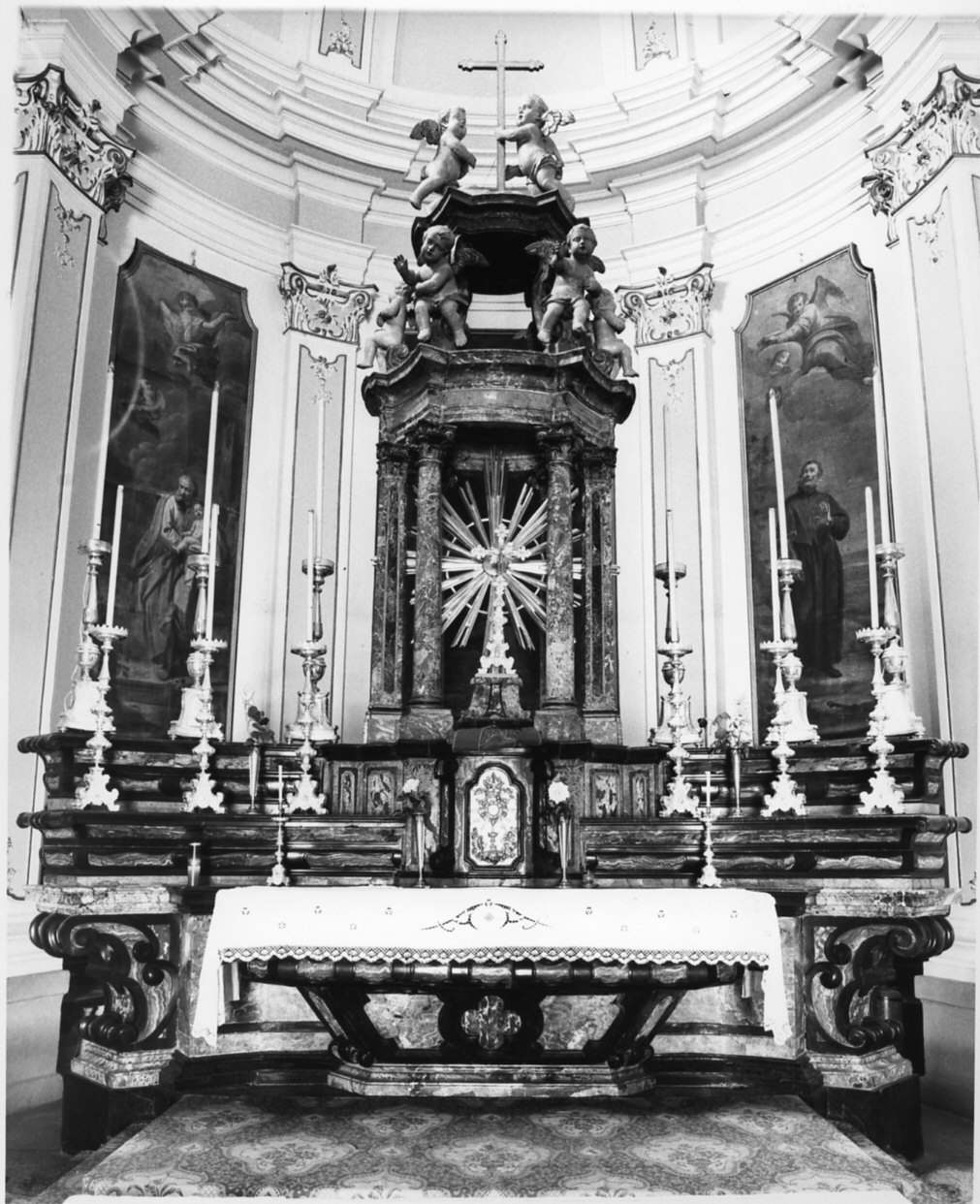 altare maggiore, opera isolata - bottega lombarda (sec. XVIII)