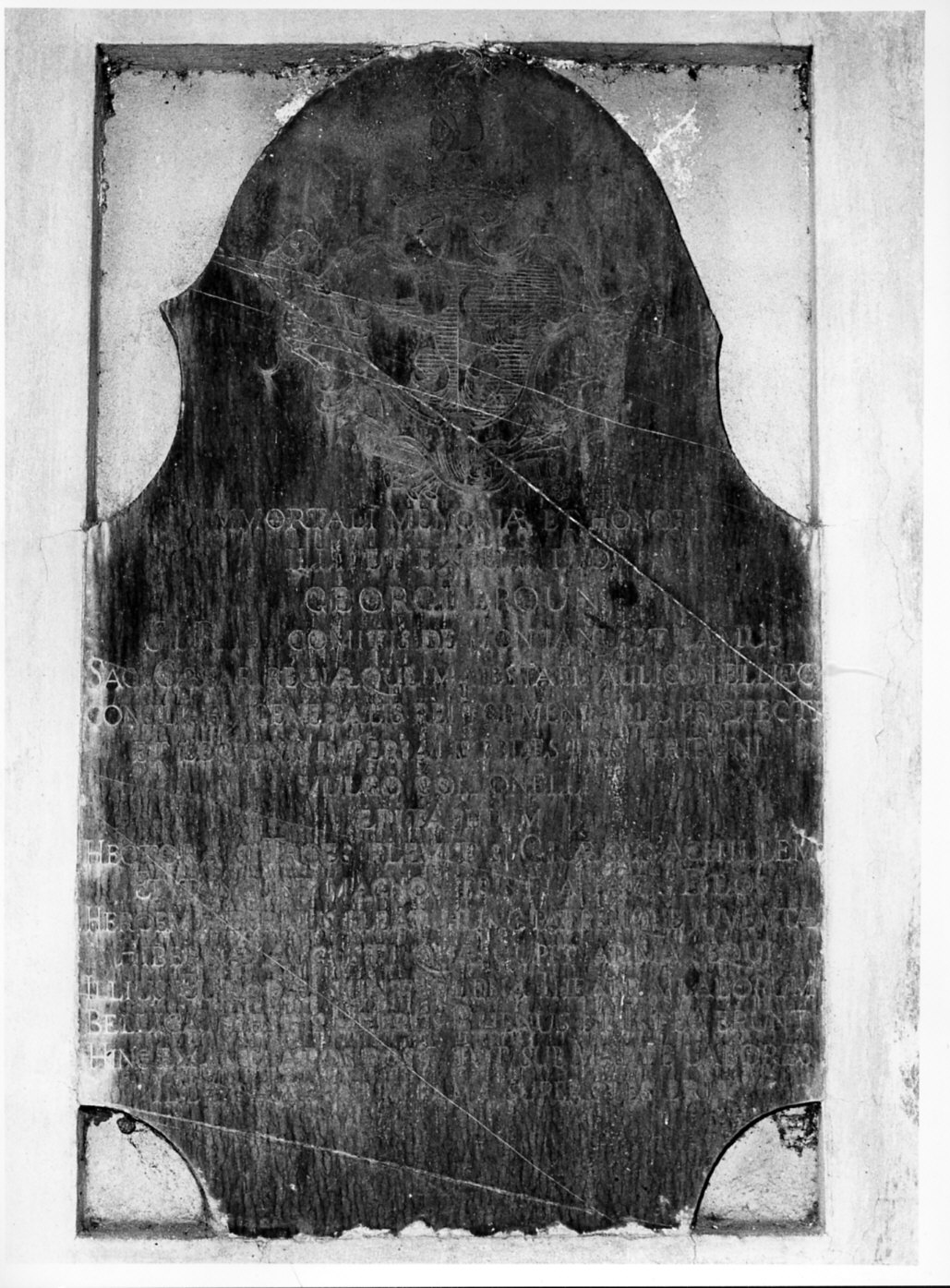 lapide, opera isolata - bottega lombarda (sec. XVII)