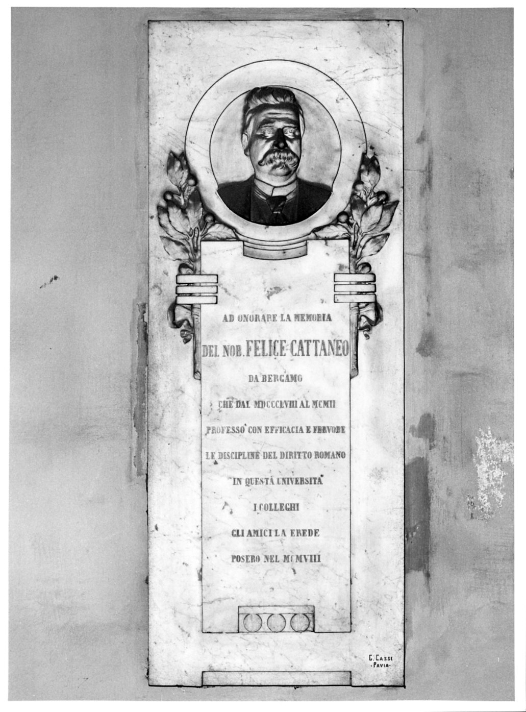 lapide, opera isolata di Cassi G (sec. XX)