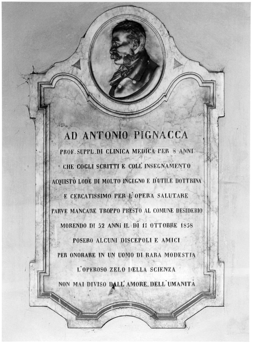 lapide, opera isolata di Sangiorgio Abbondio (sec. XIX)