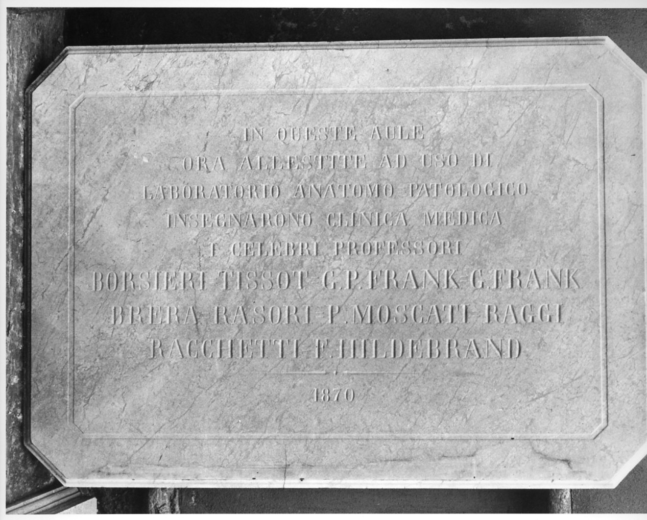 lapide, opera isolata - bottega italiana (sec. XIX)