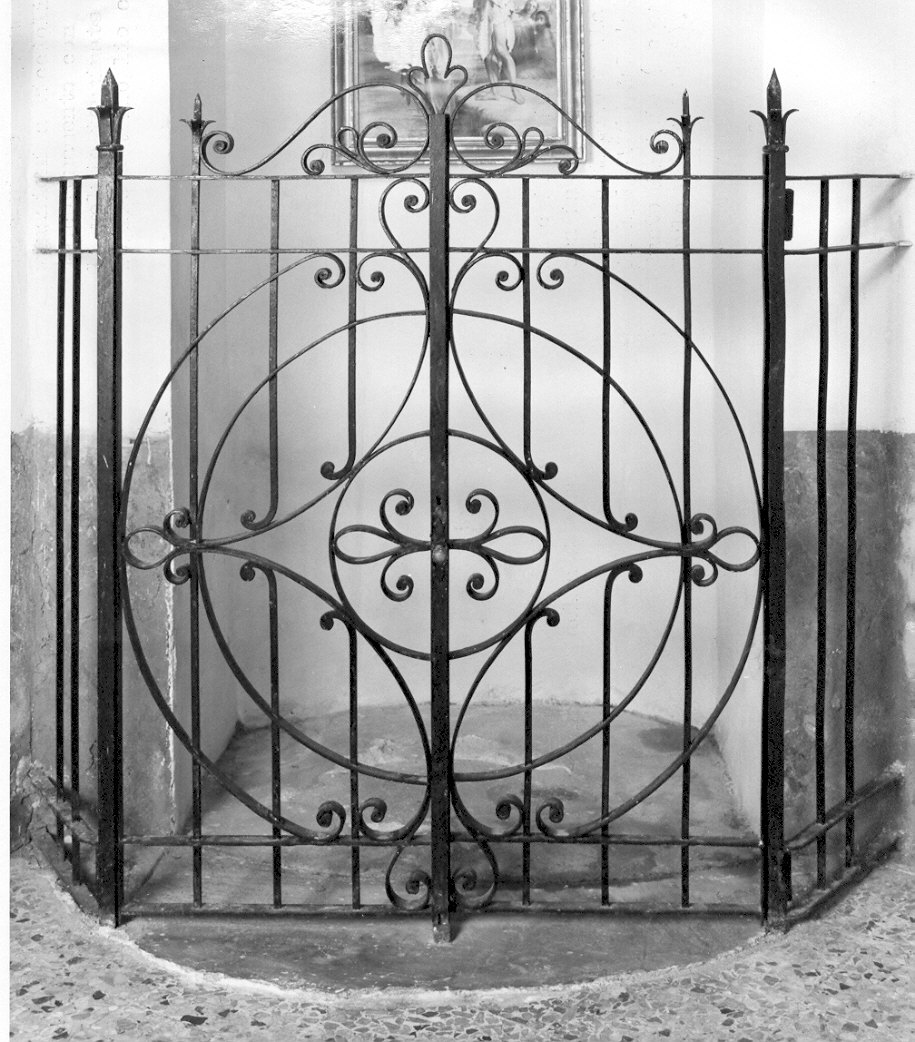 cancellata del fonte battesimale, opera isolata - ambito lombardo (sec. XIX)