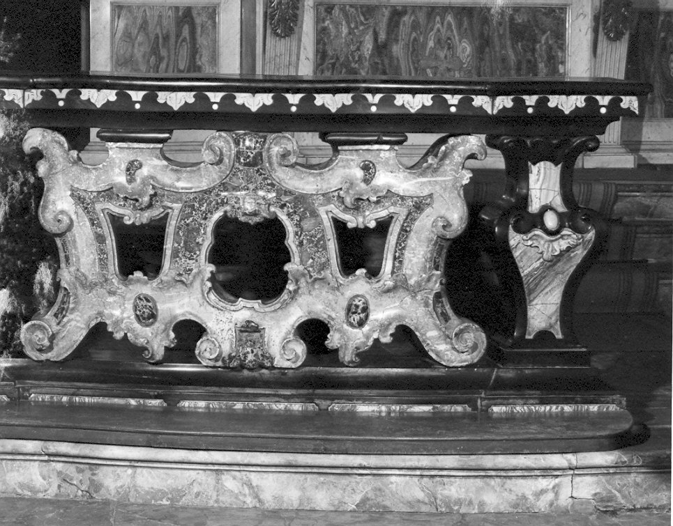balaustrata di altare, opera isolata - ambito lombardo (sec. XVIII)