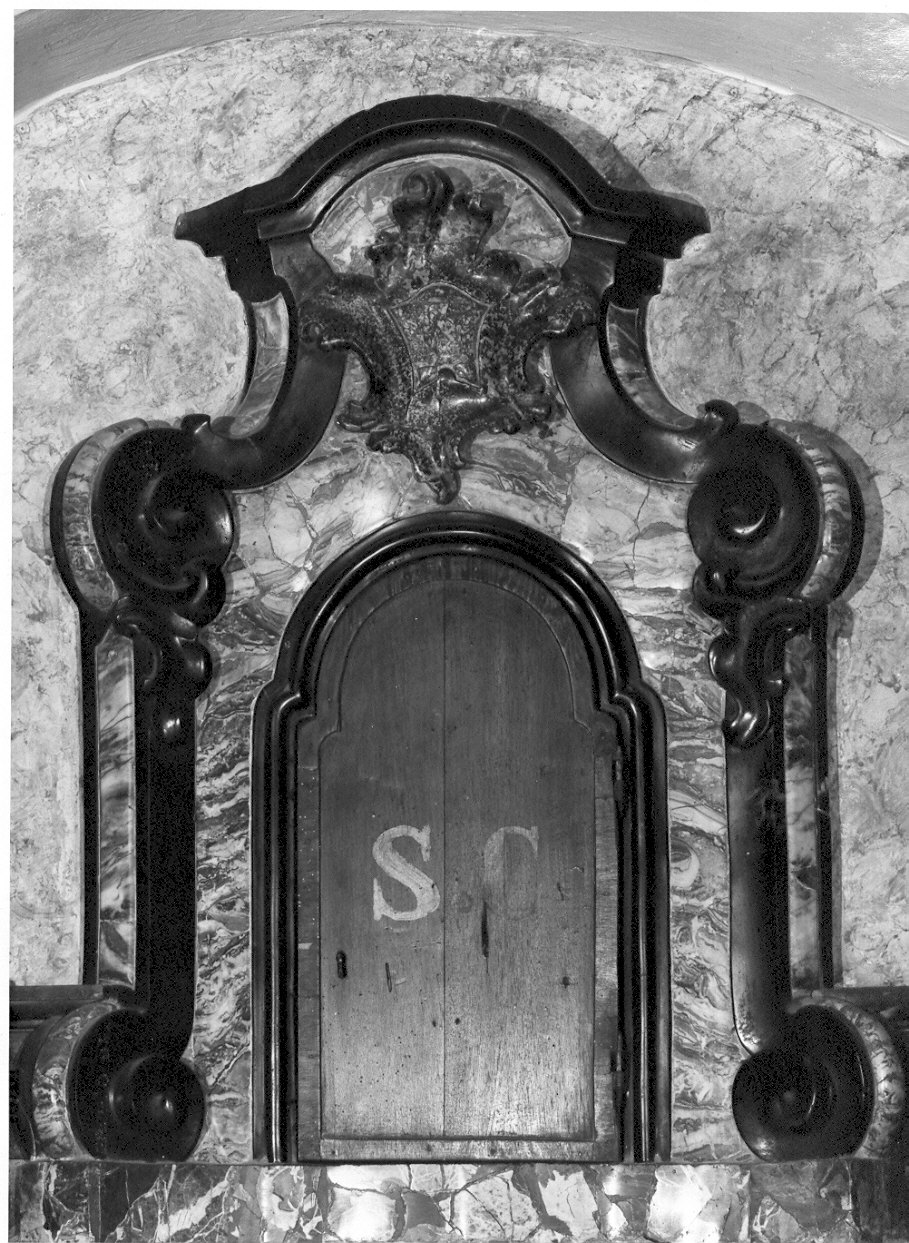 tabernacolo murale, opera isolata - ambito lombardo (sec. XVIII)