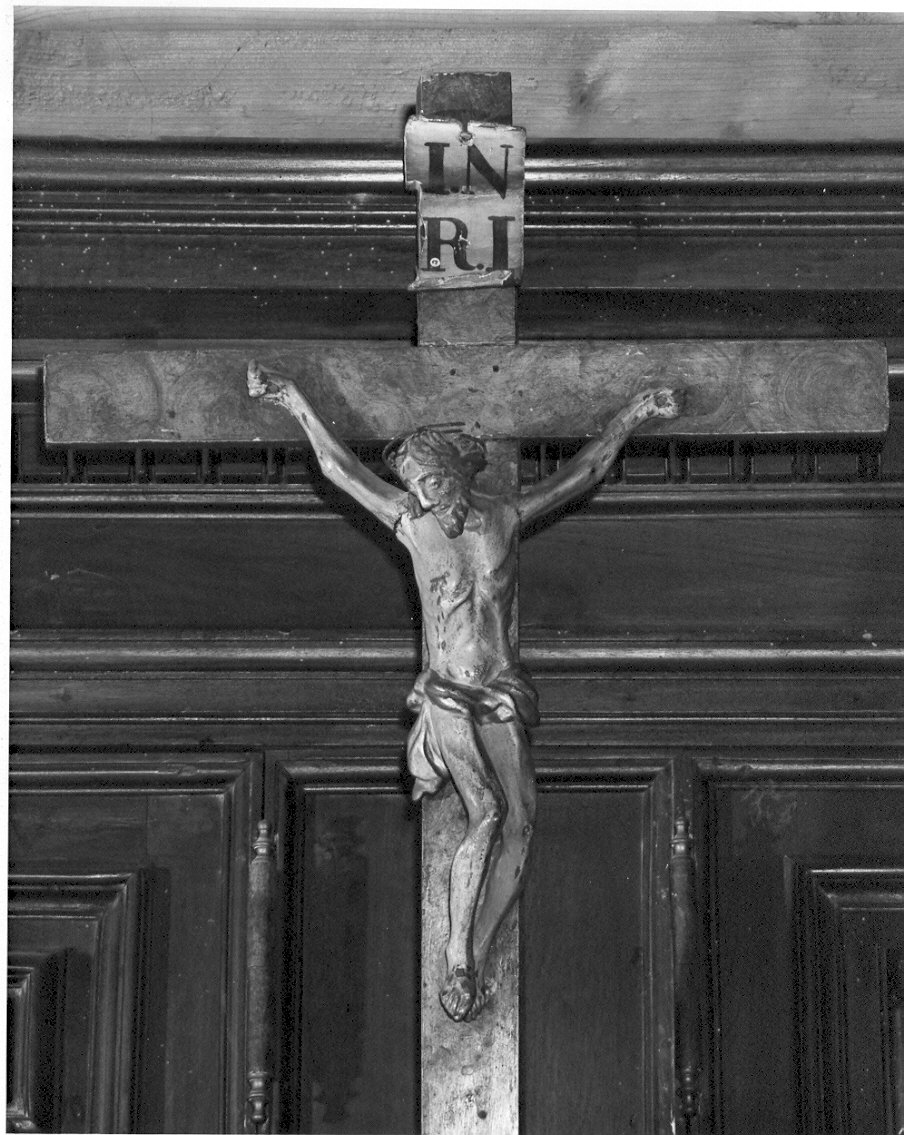 crocifisso di sacrestia, opera isolata - ambito lombardo (sec. XVII)