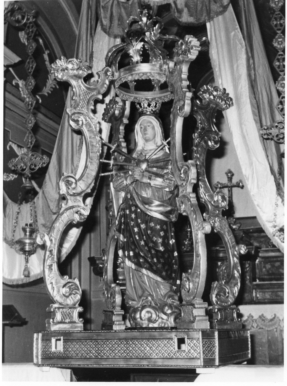 trono processionale - bottega lombarda (sec. XVIII)