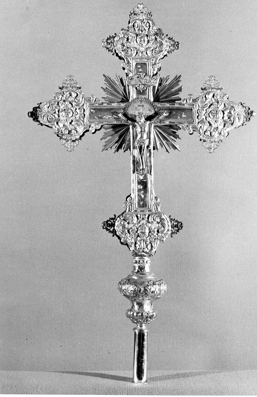 Cristo e la Madonna (croce processionale) - bottega lombarda (sec. XVIII)