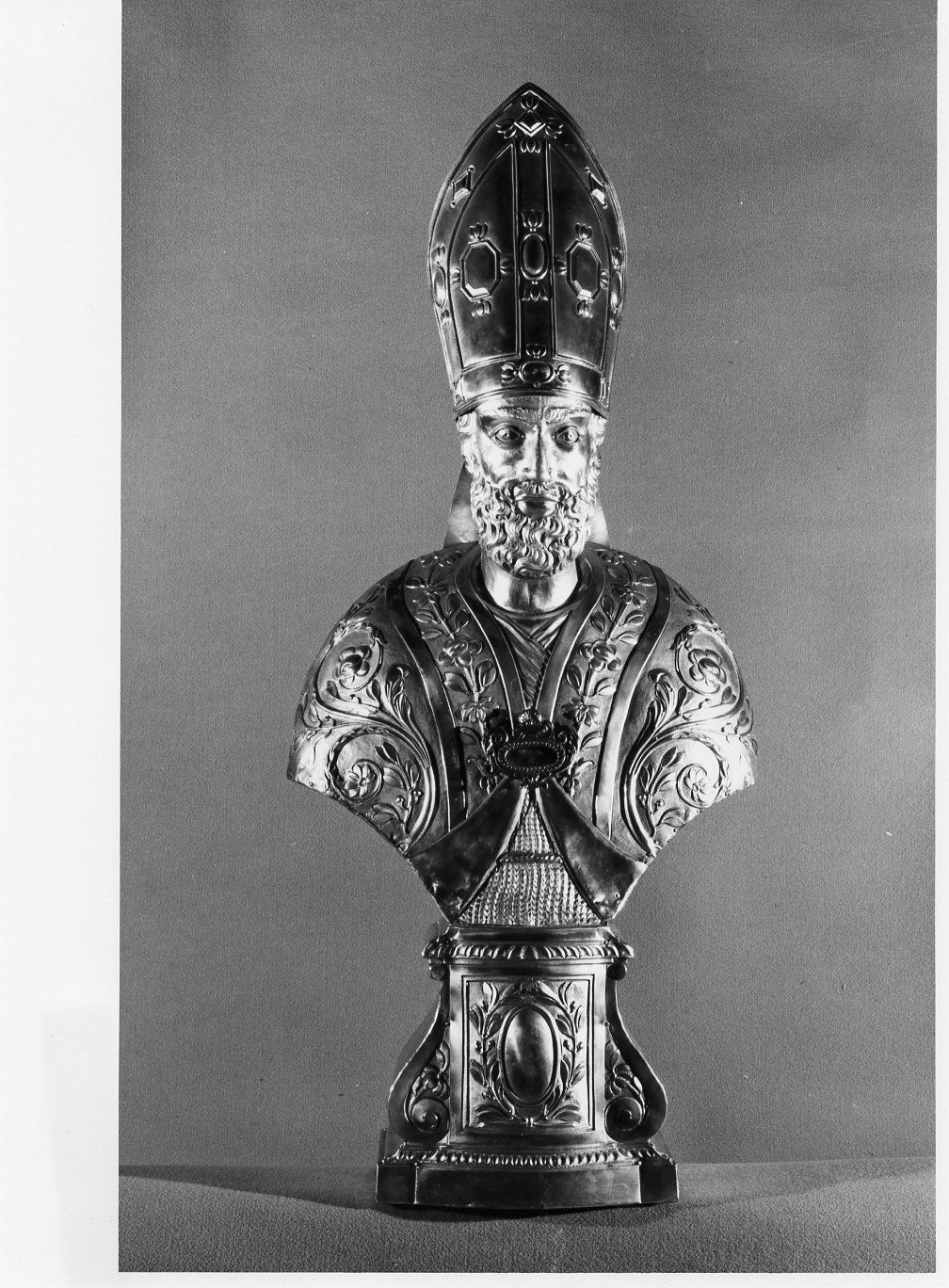Sant'Ambrogio vescovo (reliquiario - a busto) - bottega lombarda (sec. XIX)
