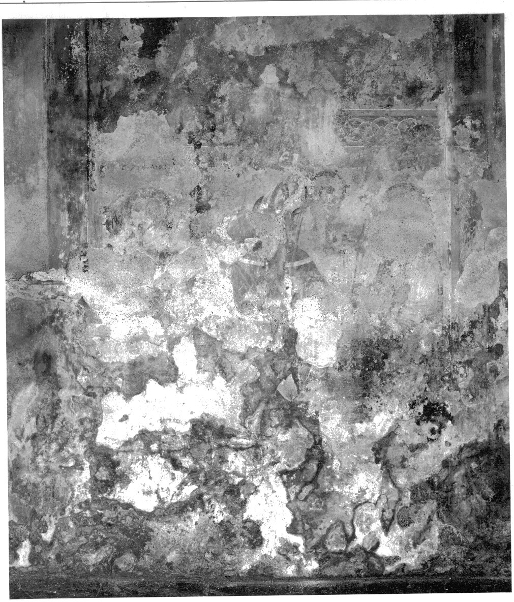 vescovo (dipinto murale) - bottega lombarda (sec. XIV, sec. XV)