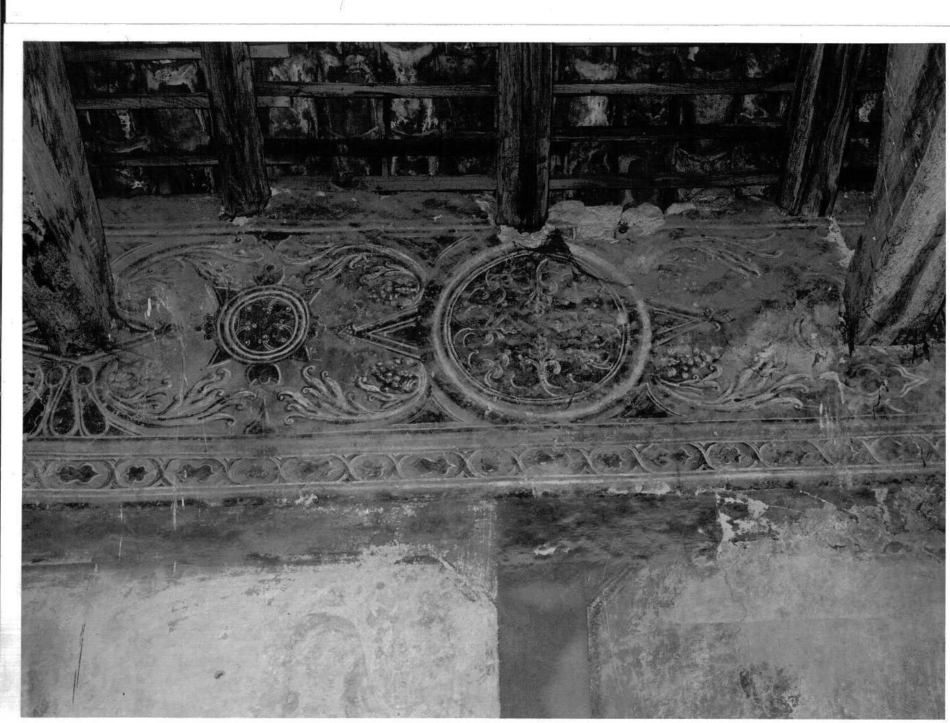 fregio (dipinto murale) - bottega lombarda (sec. XIV, sec. XV, sec. XVIII)