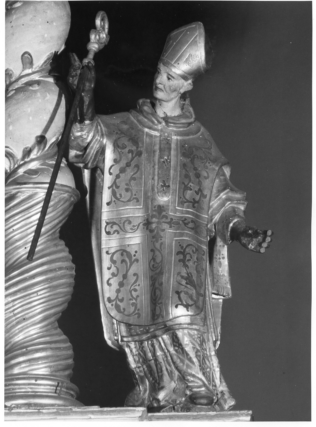 San Carlo Borromeo (statua, elemento d'insieme) di Castelli Bernardo (sec. XVII)