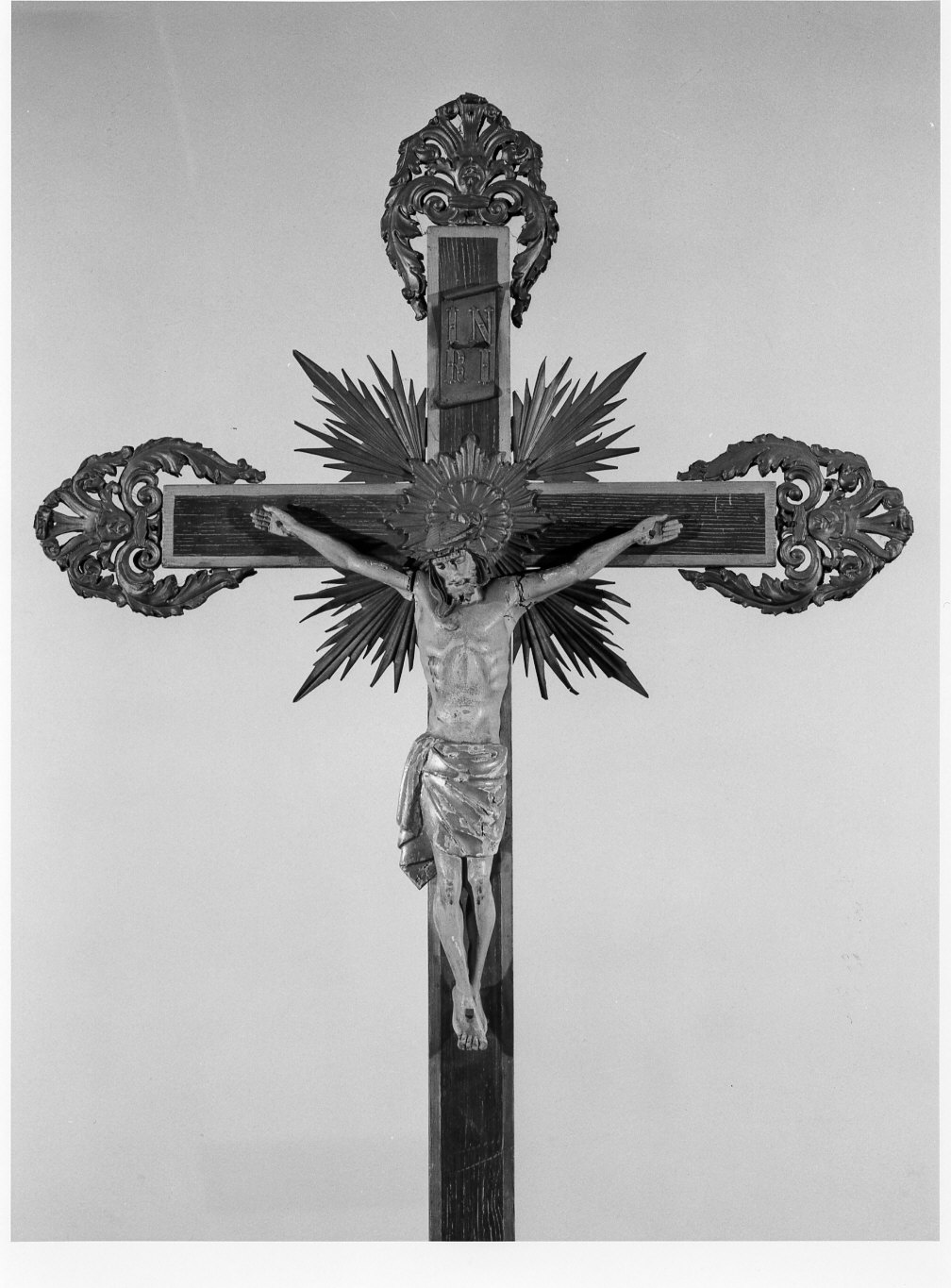 croce processionale, opera isolata - bottega lombarda (sec. XVIII, sec. XIX)