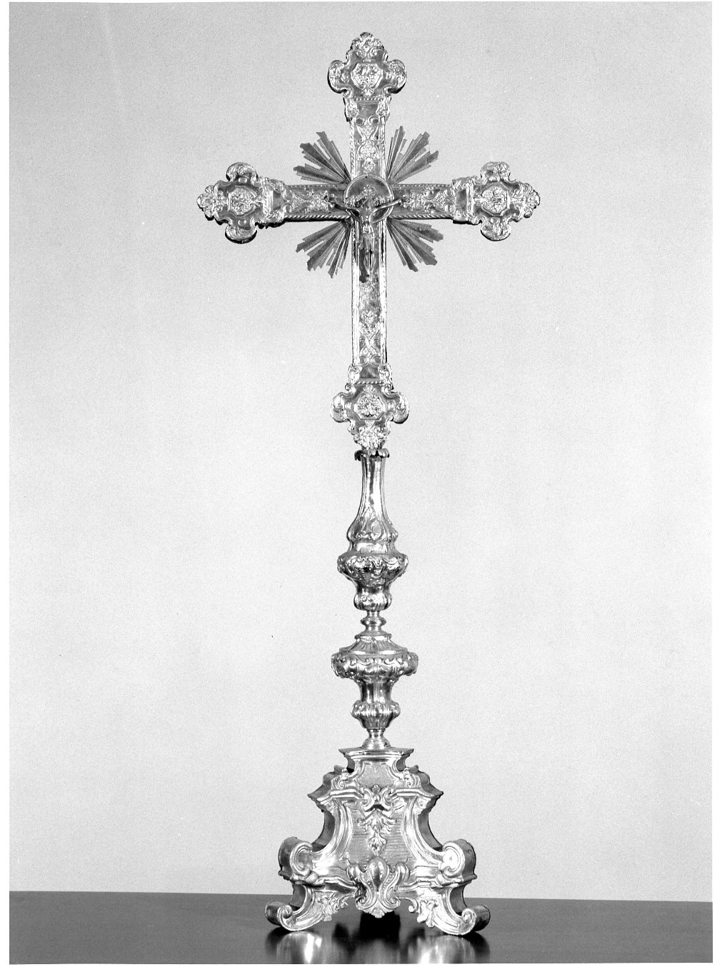 croce d'altare, opera isolata - bottega lombarda (sec. XVIII)