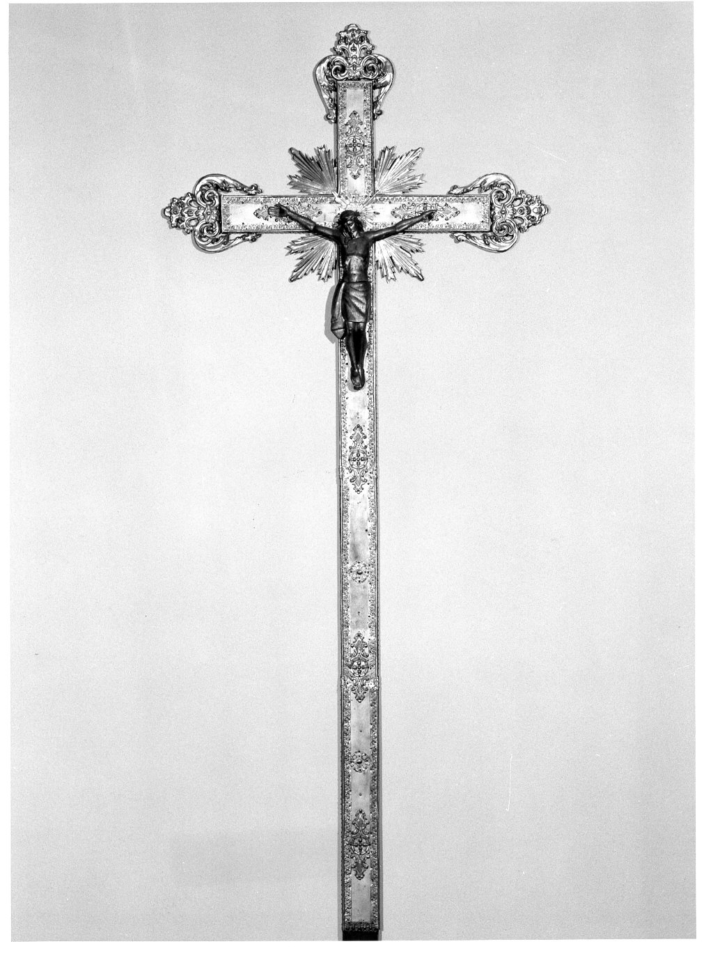 croce processionale, opera isolata - bottega lombarda (sec. XIX)