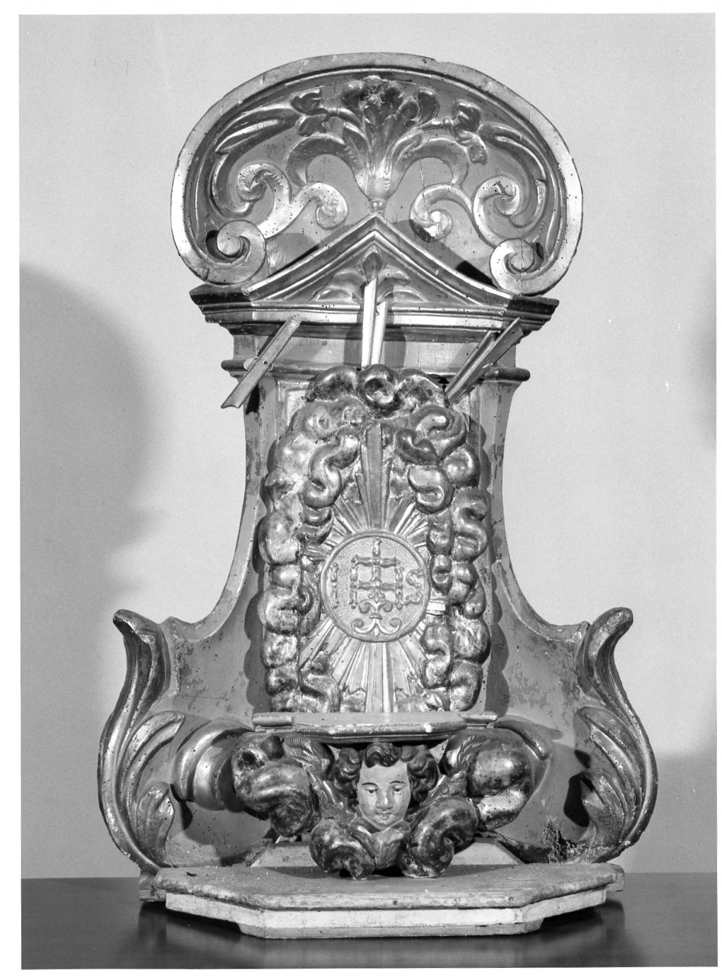 tronetto per esposizione eucaristica, opera isolata - bottega lombarda (fine sec. XVII)