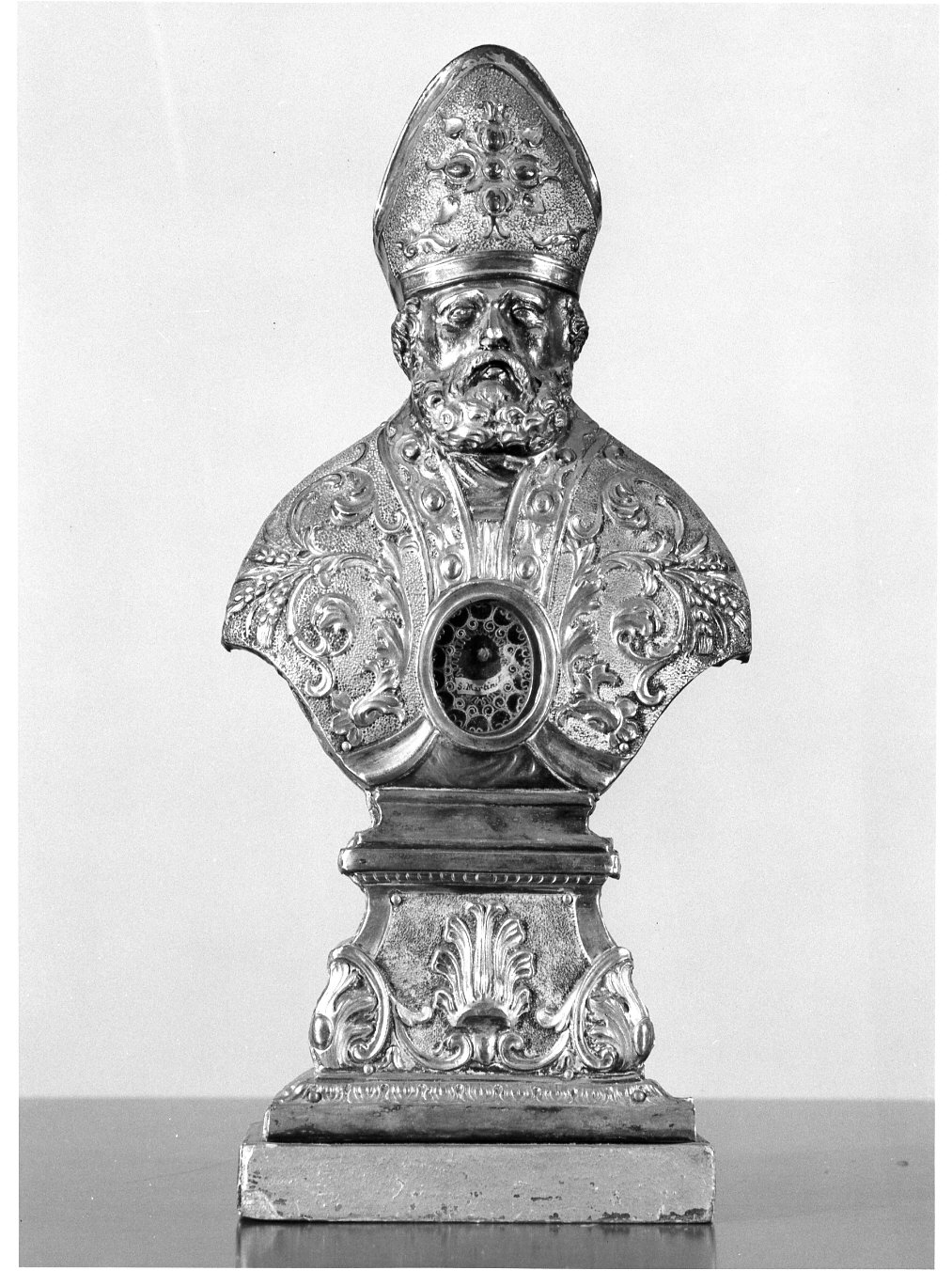 S. Martino Vescovo (reliquiario - a busto, opera isolata) - bottega lombarda (sec. XVIII)