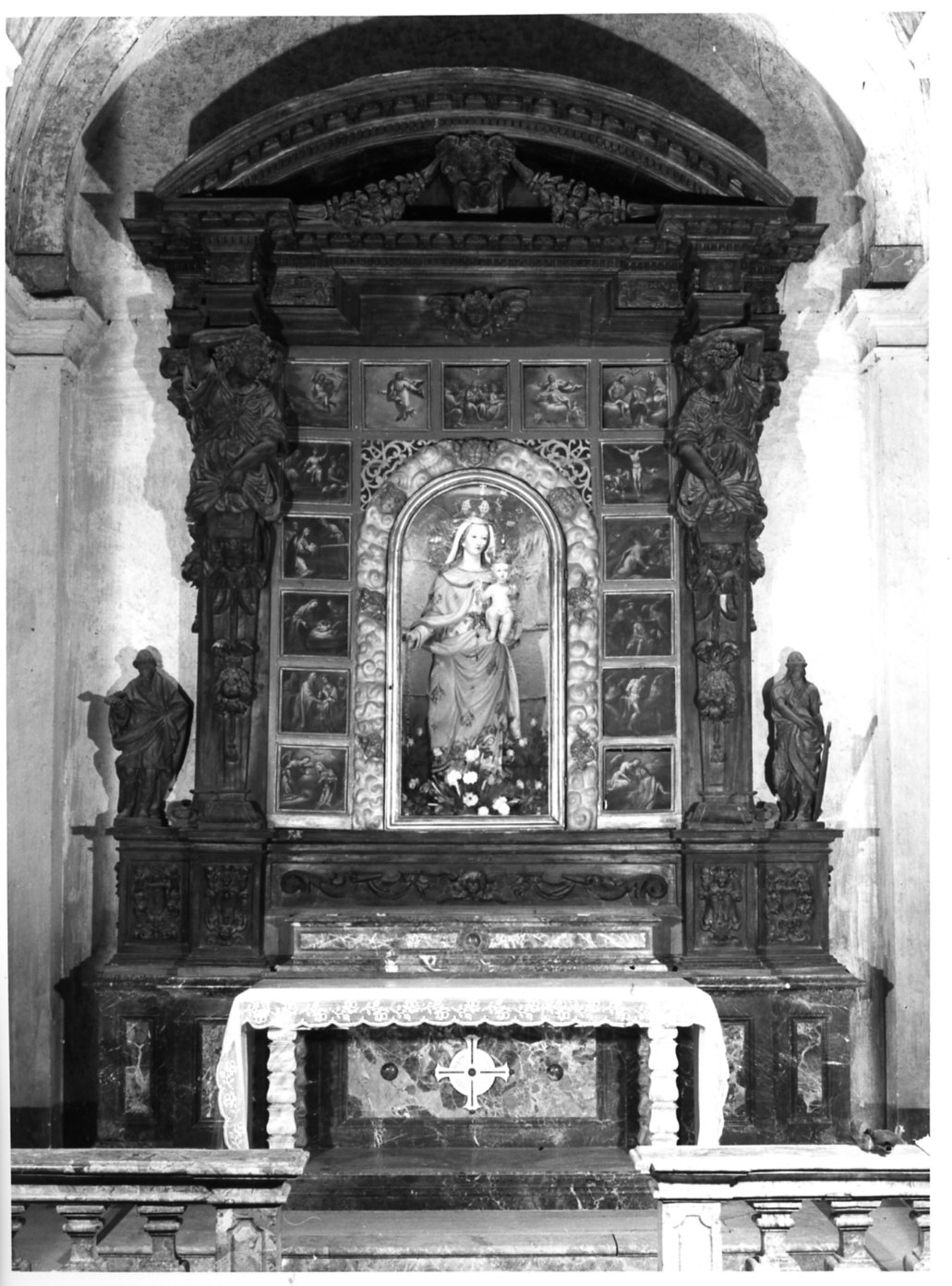 altare, opera isolata - bottega lombarda (ultimo quarto sec. XVII)