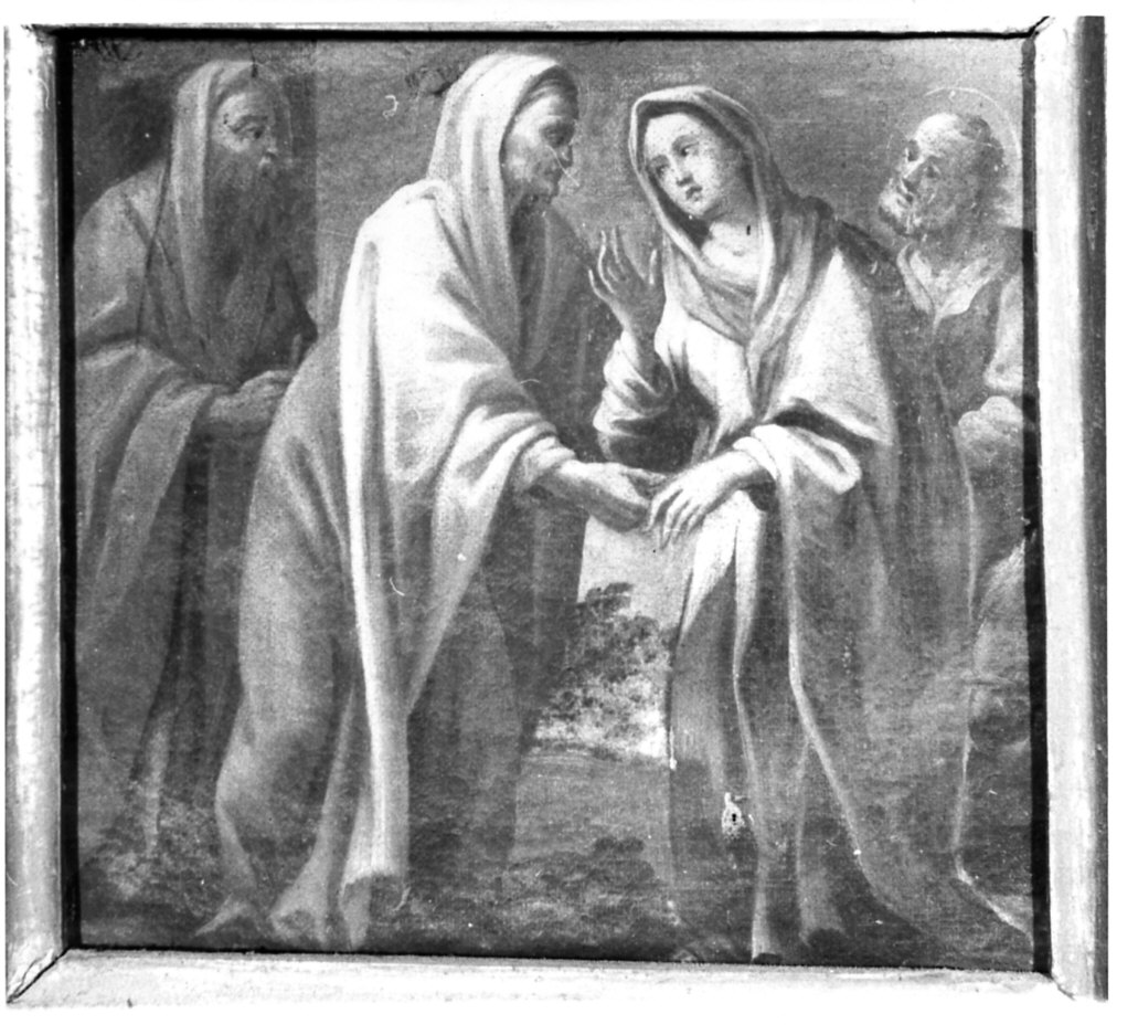 visitazione (dipinto, opera isolata) - ambito lombardo (sec. XVII)
