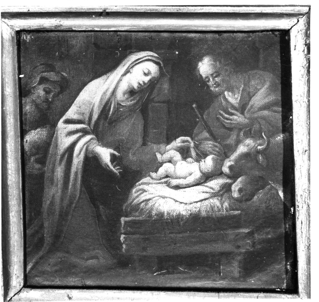 natività di Gesù (dipinto, opera isolata) - ambito lombardo (sec. XVII)