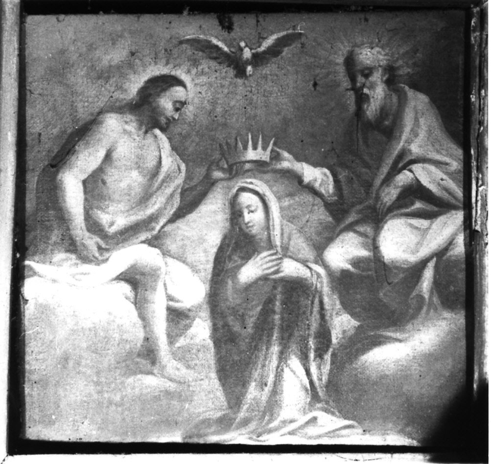 incoronazione di Maria Vergine (dipinto, opera isolata) - ambito lombardo (sec. XVII)