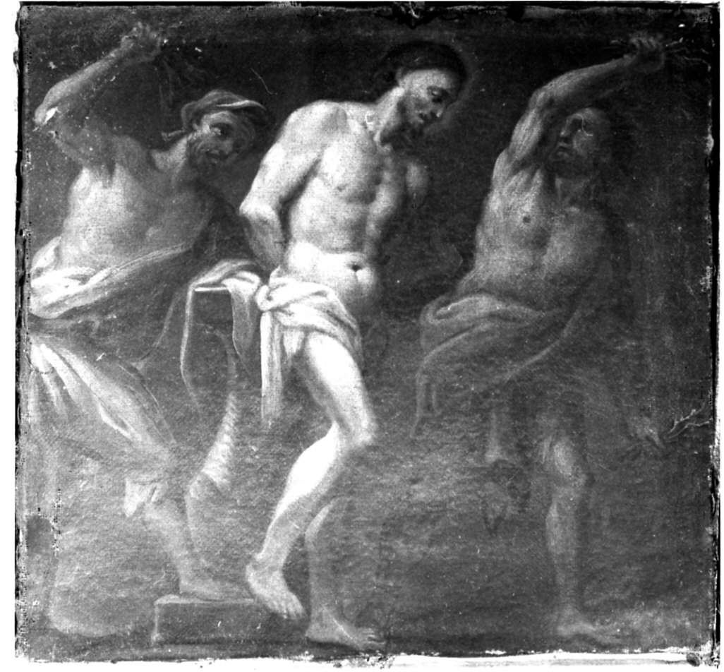 flagellazione di Cristo (dipinto, opera isolata) - ambito lombardo (sec. XVII)