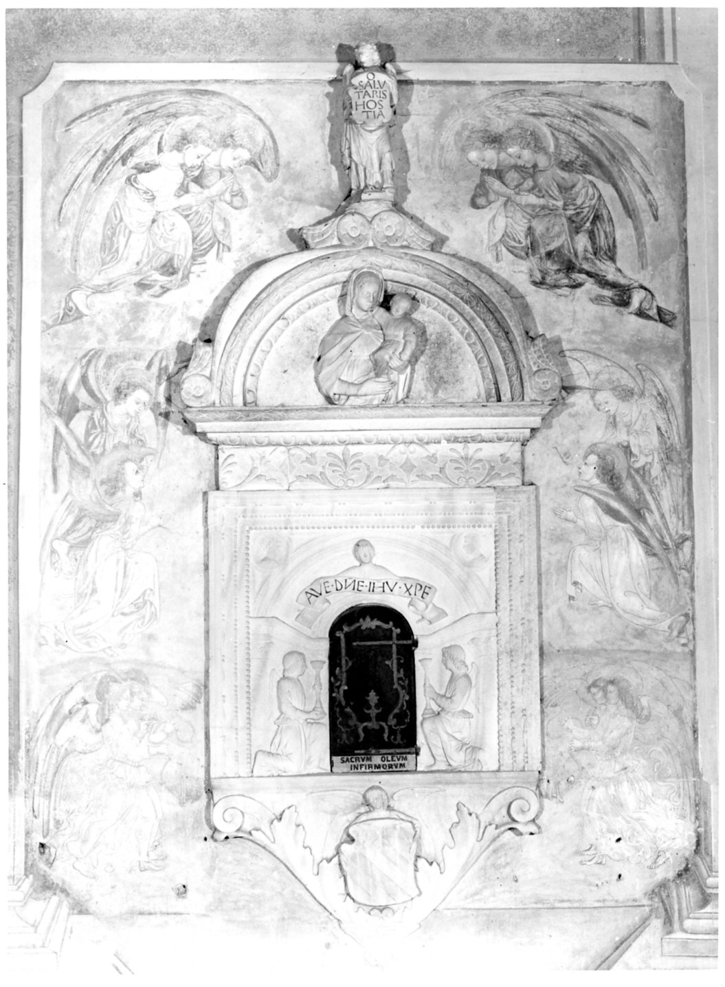 tabernacolo murale, opera isolata - ambito lombardo (fine/inizio secc. XV/ XVI)