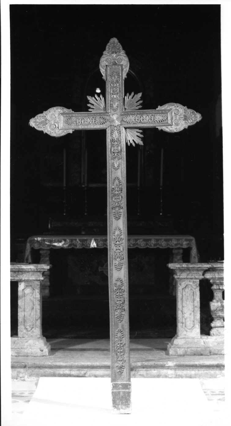 croce processionale, opera isolata - bottega italiana (sec. XIX)