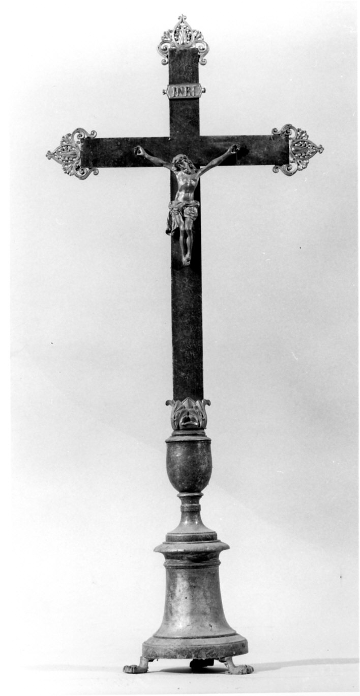 croce d'altare, opera isolata - bottega italiana (sec. XIX)
