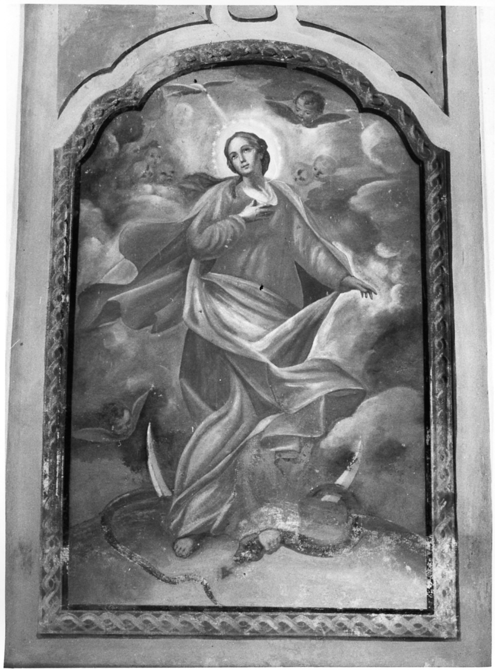 Madonna Immacolata (dipinto murale, opera isolata) - ambito lombardo (fine/inizio secc. XVIII/ XIX)