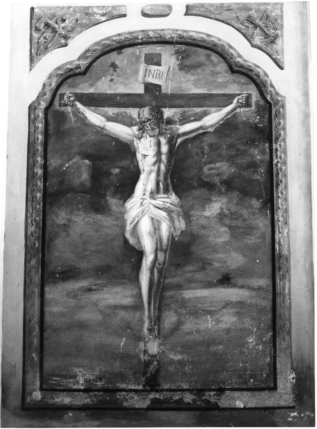 crocifissione di Cristo (dipinto, opera isolata) - ambito lombardo (secc. XVIII/ XIX)