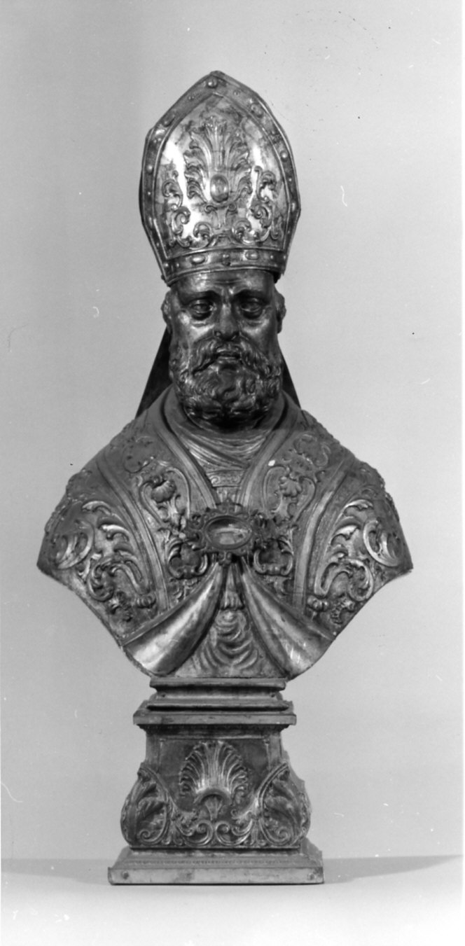 San Siro (reliquiario - a busto, opera isolata) - bottega italiana (sec. XIX)