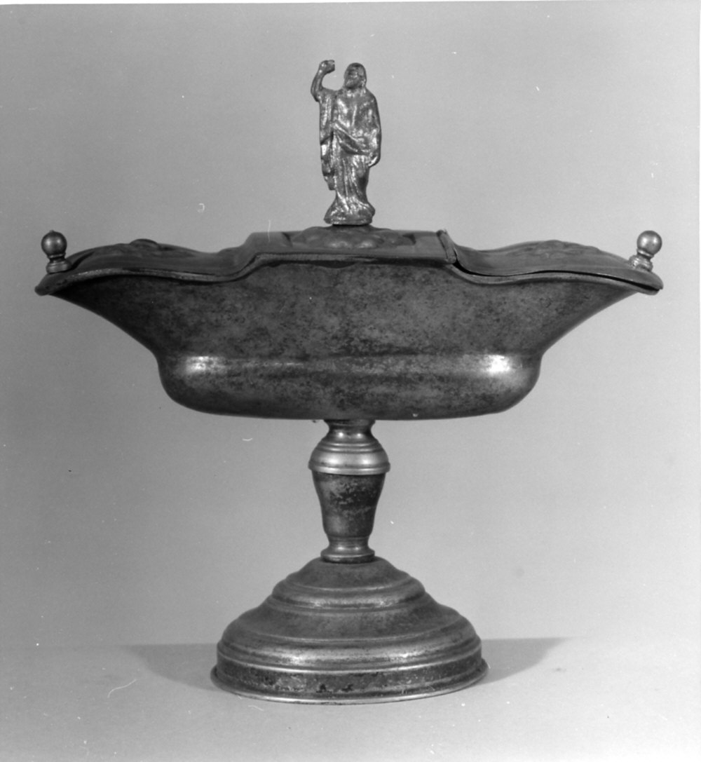 navicella portaincenso - a doppia valva, opera isolata - bottega italiana (sec. XIX)