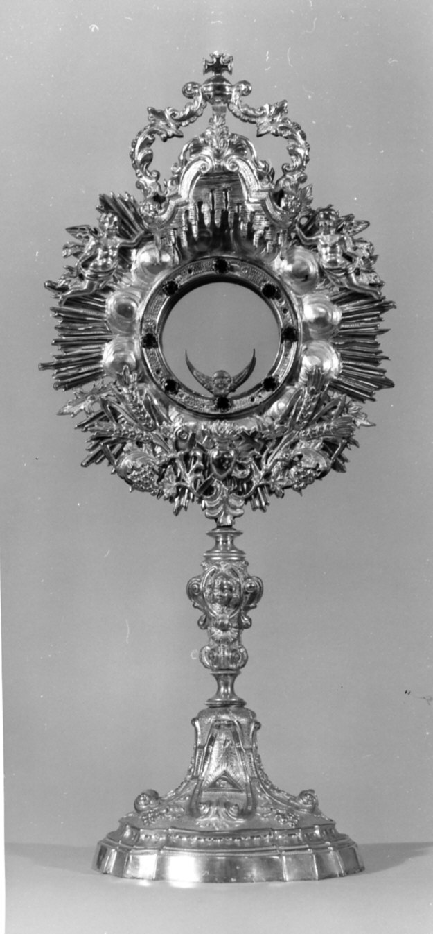 ostensorio - a raggiera, opera isolata - bottega lombarda (sec. XVIII)