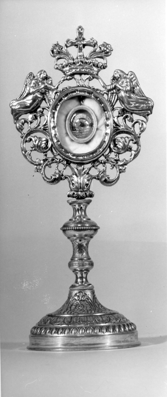 reliquiario - a ostensorio, opera isolata - bottega italiana (sec. XIX)