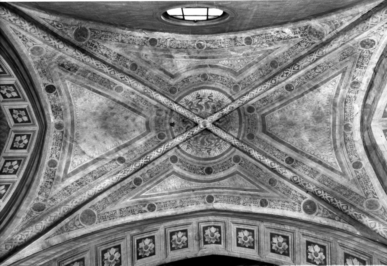 motivi decorativi (dipinto murale, opera isolata) - ambito lombardo (seconda metà sec. XV, sec. XIX)