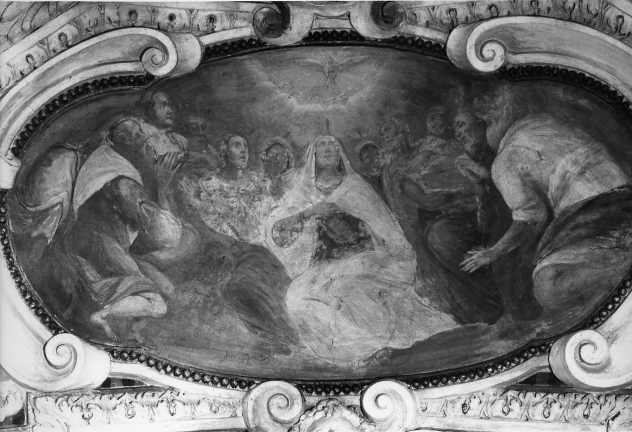 Pentecoste (dipinto murale, opera isolata) - ambito lombardo (seconda metà sec. XVII)