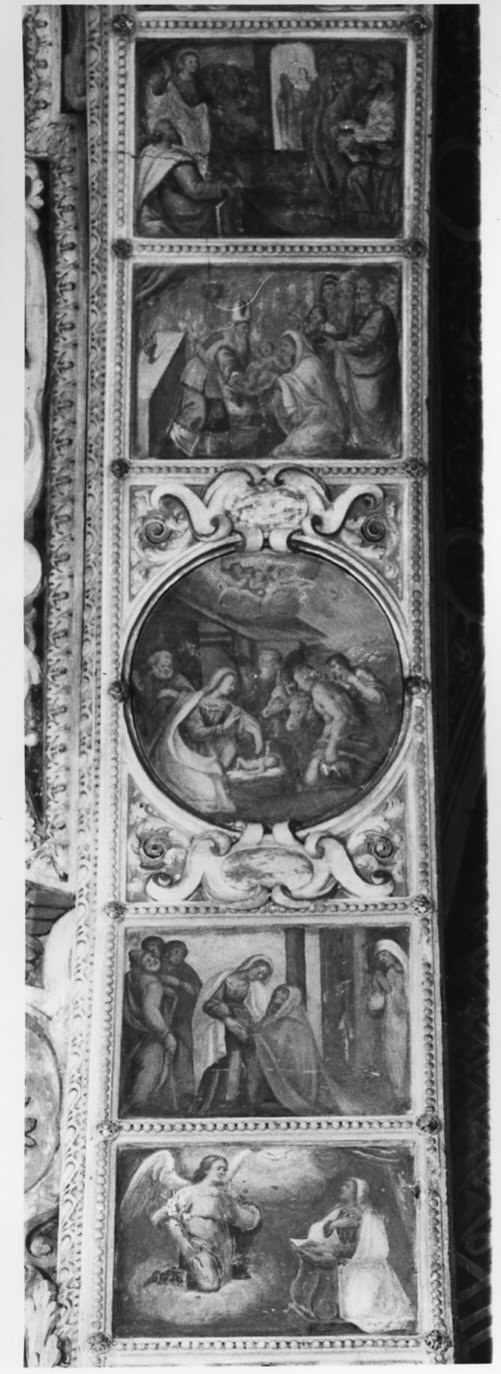 misteri del rosario (dipinto murale, ciclo) - ambito lombardo (seconda metà sec. XVII)